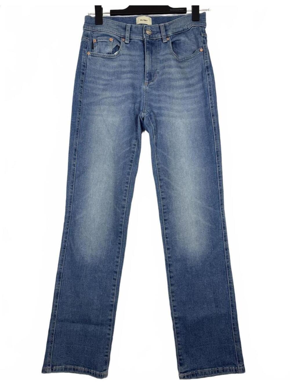 DL1961 Mara Straight Ankle Jeans Mid Rise Medium Wash Stretch Denim Sz 27